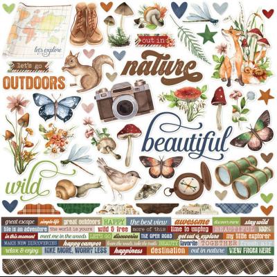 Simple Stories Simple Vintage Woodlands - Cardstock Stickers