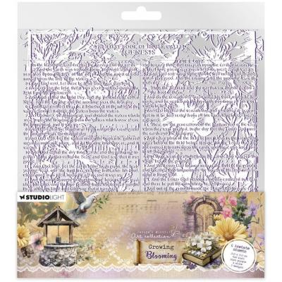 Studio Light Growing & Blooming - Acetate Sheets Dark Purple & White