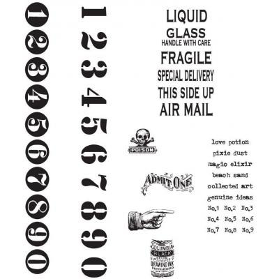 Stampers Anonymous Tim Holtz Stempel - Little Labels