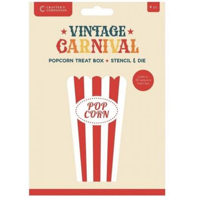 Crafter's Companion Vintage Carnival - Popcorn Treat Box