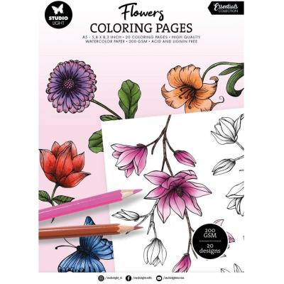 Studio Light Coloring Pages - Flowers