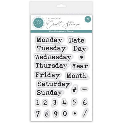 Craft Consortium Journalling & Mixed Media Phase 2 Stempel - Days of the Week