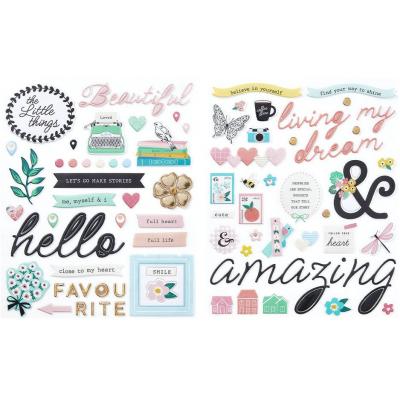 Spellbinders Paper Arts Rosie's Studio Hello It's Me! - Puffy Stickers