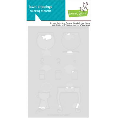 Lawn Fawn Stencils - Keep on Swimming