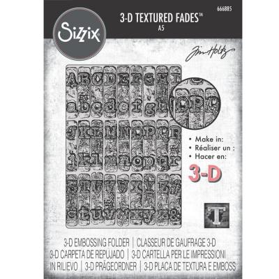 SizzixTexture Fades by Tim Holtz - Typewriter Large