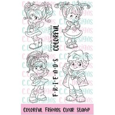 C. C. Designs Stempel - Colorful Friends