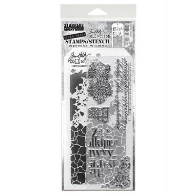 tampers Anonymous Mixed Media Tim Holtz Stempel + Schablone - Mixed Media #23