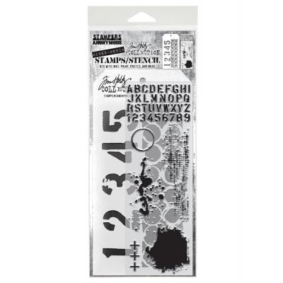 tampers Anonymous Mixed Media Tim Holtz Stempel + Schablone - Mixed Media #22