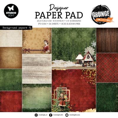 StudioLight Grunge Design Paper Pad - Background Papers