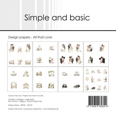 Simple and Basic Paper Pack - All that Love