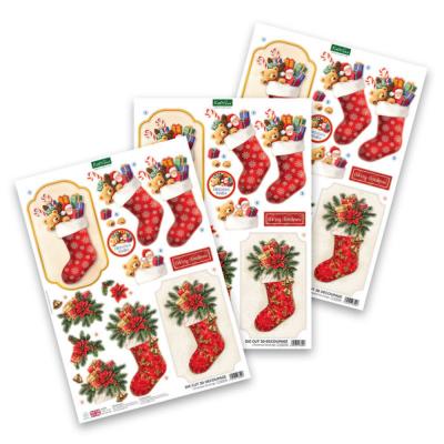 Katy Sue Designs 3D Die-Cut Decoupage - Stockings