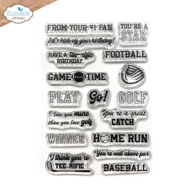 Elizabeth Craft Designs Good Times Stempel - Sport Sentiments