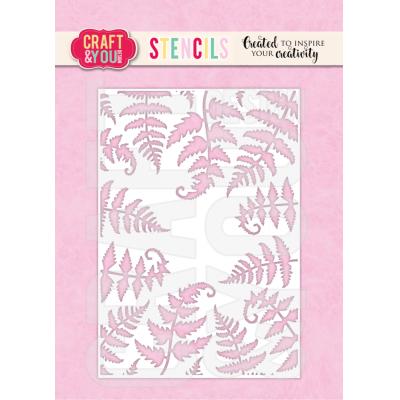 Craft & You Design Stencil - Ferns
