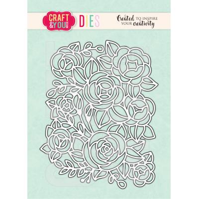 Craft & You Design Cutting Dies - Flower Background