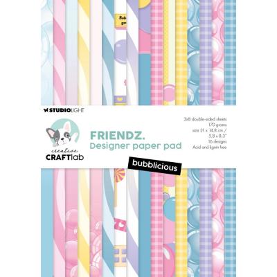 StudioLight Creative Craftlab Friendz Designer Paper Pad - Bubblicious