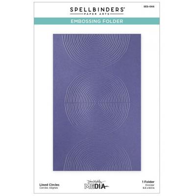 Spellbinders Paper Arts 3D Embossing Folder -  Lined Circles