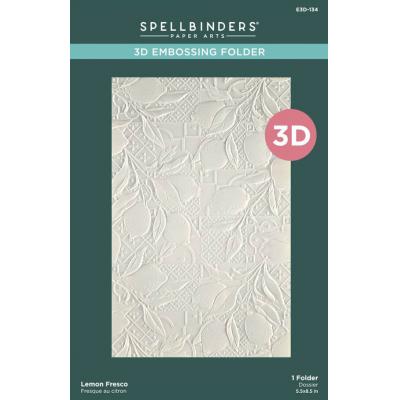 Spellbinders Paper Arts 3D Embossing Folder - Lemon Fresco