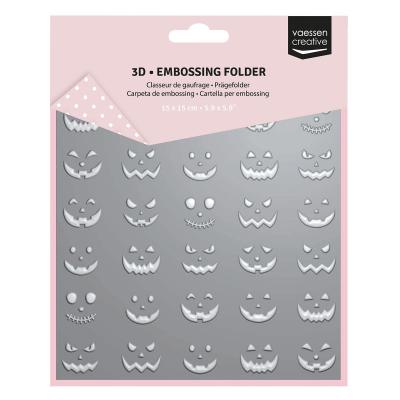 Vaessen Creative Embossing Folder - Kürbis Gesichter