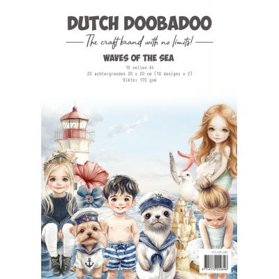 Dutch Doobadoo Waves Of The Sea - Collage Paper Set
