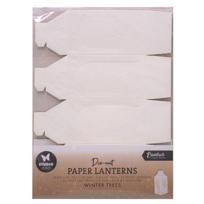 StudioLight Die-Cut Paper Pad - Winter Trees Lanterns