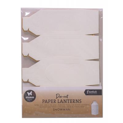 StudioLight Die-Cut Paper Pad - Snowman Lanterns