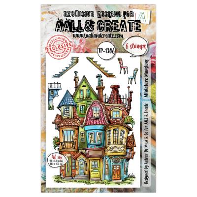Aall and Create AALLtropolis Stamp Set - Miniature Mansions