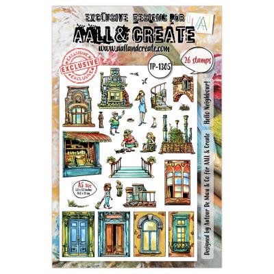 Aall and Create AALLtropolis Stamp Set - Hello Neighbour!