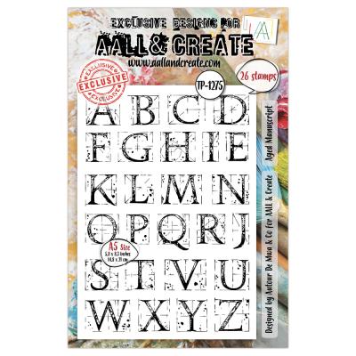 Aall and Create Stamp Set - Aged Manuscript