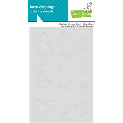 Lawn Fawn Coloring Stencils - Silly Goose!