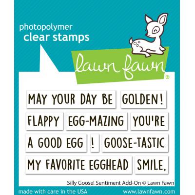 Lawn Fawn Stempel - Silly Goose! Sentiment Add-On