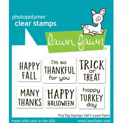 Lawn Fawn Stempel - Tiny Tag Sayings: Fall