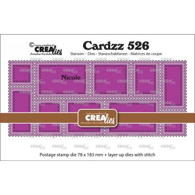 Crealies Cutting Dies - Postage Stamp Frame Slimline Nicole