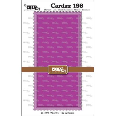 Crealies Cutting Dies - Mini Slimline With Postage Stamp Border