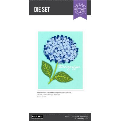 Hero Arts Seaside Blooms Die Set - Layered Hydrangea