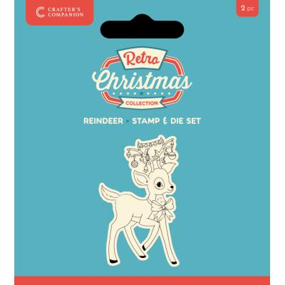 Crafter's Companion Retro Christmas - Reindeer
