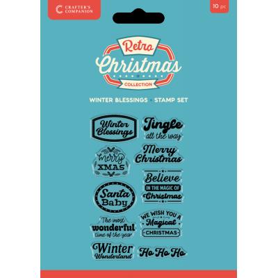 Crafter's Companion Retro Christmas - Winter Blessings