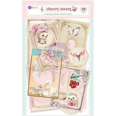 Prima Marketing Cherry Sweet - Ephemera Cabinet Cards
