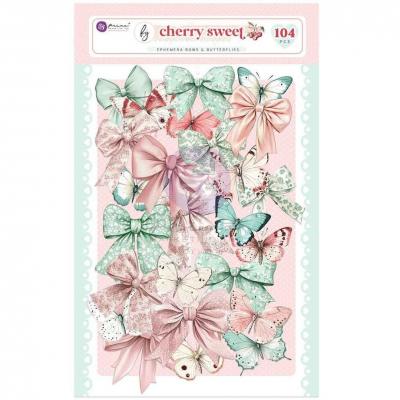 Prima Marketing Cherry Sweet - Ephemera Bows & Butterflies