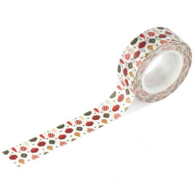Carta Bella Christmas Village Washi Tape - Deck The Halls Ornaments
