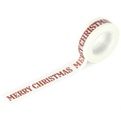 Carta Bella Christmas Village Washi Tape - Merry Christmas Word