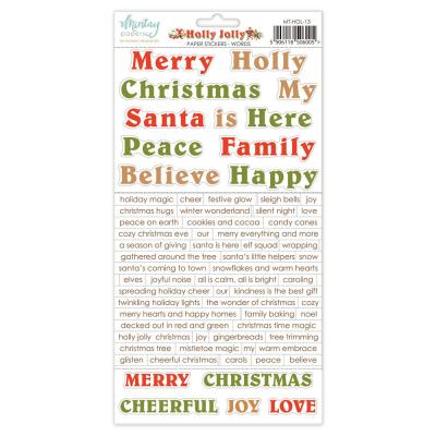 Mintay Papers Holly Jolly Sticker - Words