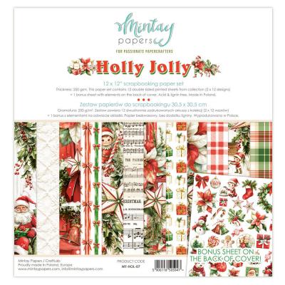 Mintay Papers Holly Jolly - Scrapbooking Paper Set