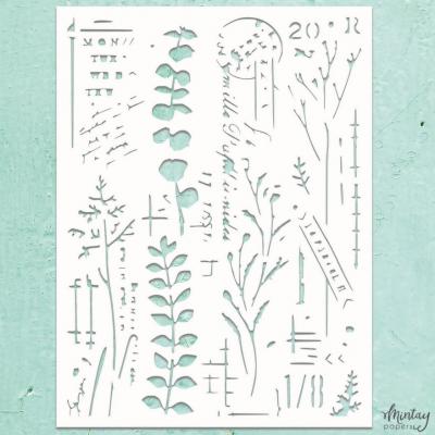 Mintay Papers Kreativa Stencil - Mixed 9