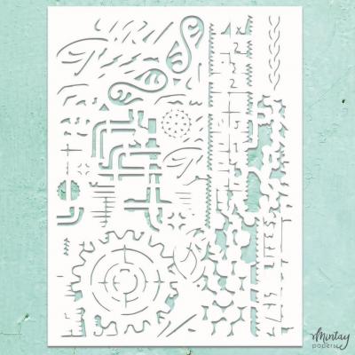 Mintay Papers Kreativa Stencil - Mixed 11