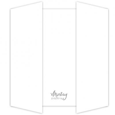 Mintay Papers - Gate Fold Card Base White