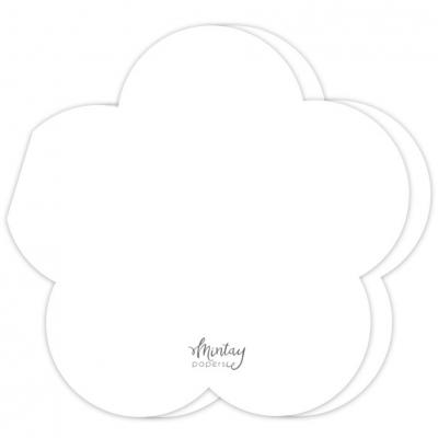 Mintay Papers - Flower Card Base White