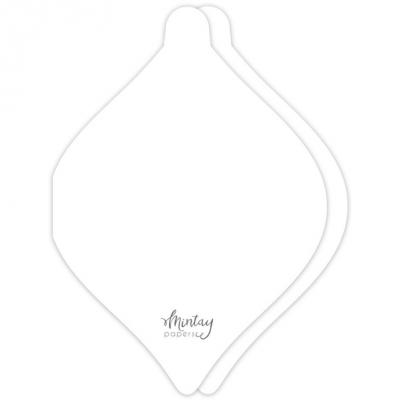 Mintay Papers - Bauble Card Base White