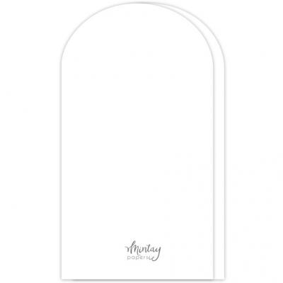 Mintay Papers - Arch Card Base White