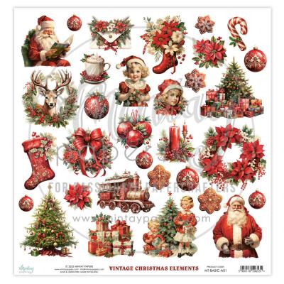 Mintay Papers Elements - Vintage Christmas