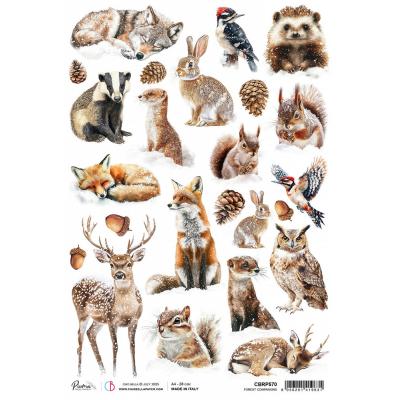 Ciao Bella Forest Tales Rice Paper - Forest Companions